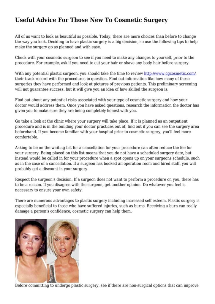 Enhancing Your Plastic Surgery Research with Honest Reviews Enhancing Your Plastic Surgery Research with Honest Reviews