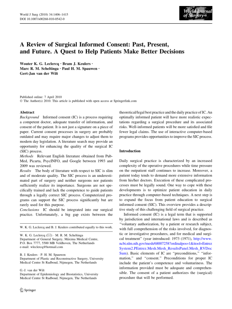 The Role of Reviews in Making Informed Decisions about Plastic Surgery The Role of Reviews in Making Informed Decisions about Plastic Surgery